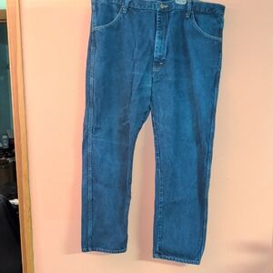 Wrangler Men's Straight Jeans - Deep Blue